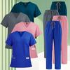 2pcs Pants Polyester Nurse Surgery Suit Medical Uniform Workwear Working Scrubs Set Doctor Uniforms