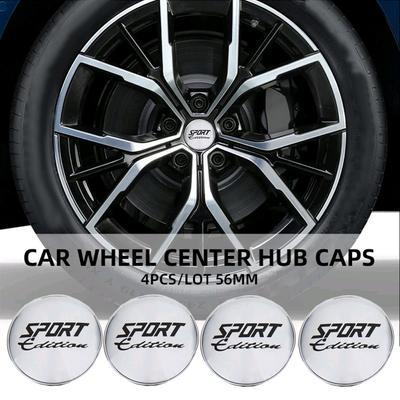 4 шт. универсальные 60 мм колпачки ступицы колеса SPORT EDITION для автомобильных дисков, пылезащитные колпачки, эмблема 56 мм, аксессуары для автостилинга