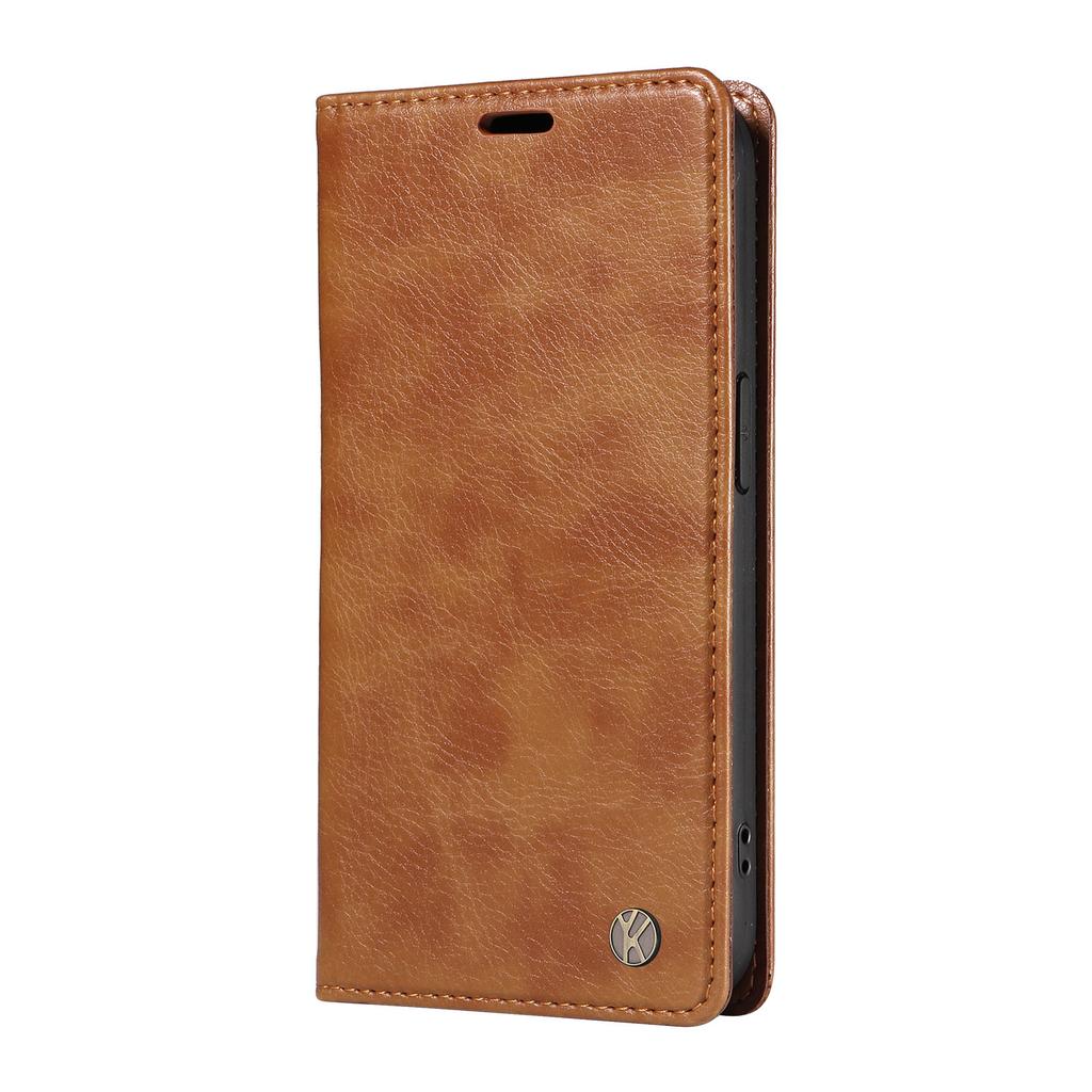 For Oppo Reno12 F 4G Case Wallet Litchi Grain Leather Phone Cover Magnetic Auto-Absorbed