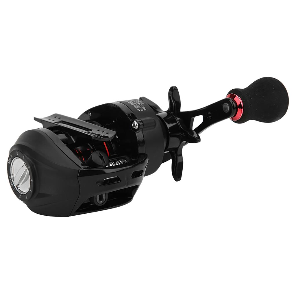 Black Red Metal Spool Magnetic Brake Fishing Casting Reel Fish Wire Wheel Tool AccessoryRight LK100R