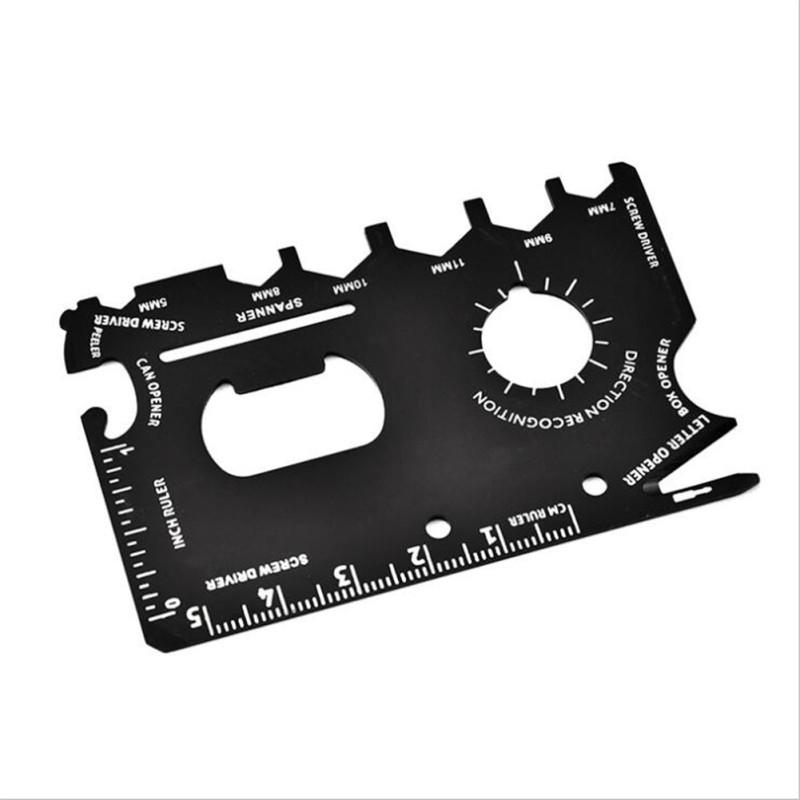 Практичный карманный нож для выживания с несколькими кредитными картами 11 в 1, инструменты для кемпинга на открытом воздухе