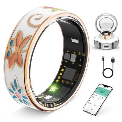 Умное кольцо-трекер здоровья IP68 Водонепроницаемое Универсальное Совместимое с Bluetooth Отслеживание сна Мониторинг движения