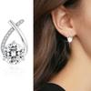 Серьги из стерлингового серебра 925 пробы 0,5 карата * 2 с муассанитом, модный дизайн, легкие роскошные повседневные высококачественные украшения для женщин