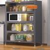 Beifu Современная 5-ярусная кухонная полка для хранения из углеродистой стали