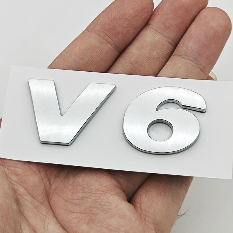 3D ABS Автомобильные Буквы Логотип Значок Наклейка V6 V8 Задний Багажник Для Volkswagen VW Phaeton Golf Mk3 Mk4 Mk5 Tiguan Atlas CC Arteon H3RF