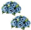 Silk Flowers Bouquet Artificial Roses Table Centerpieces Weddings Decoration Flower Balls for Reception Event