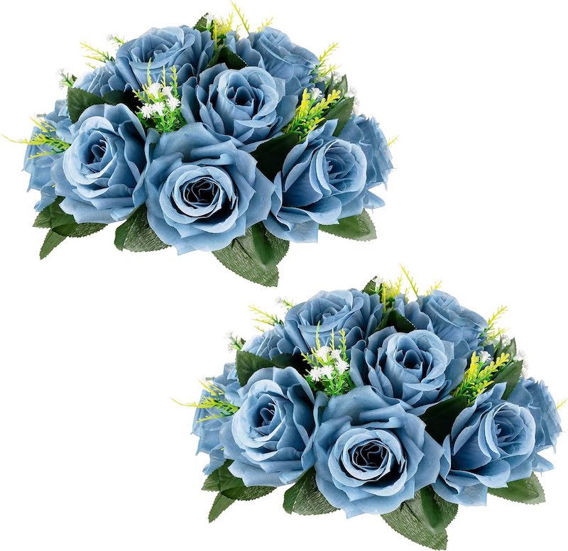 Silk Flowers Bouquet Artificial Roses Table Centerpieces Weddings Decoration Flower Balls for Reception Event