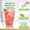 50/100PCS Disposable Plastic Cup Transparent Plastic Cup Fruit Juice Milk Tea Wedding Birthday Party Beverage Container