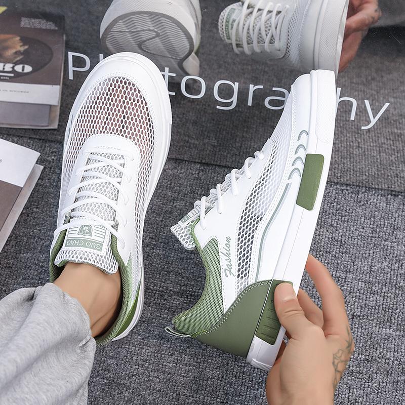 Мужская спортивная обувь, повседневная обувь для скейтбординга, летние дышащие кроссовки для бега для подростков, большие размеры