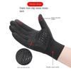 Winter Outdoor Warm Waterproof Gloves Unisex Inner Silicone Anti Slip Outdoor Cycling Touch Screen Compatible Full Finger Gloves