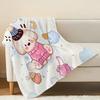 Plush Flannel Throw Blanket, Cute Cartoon Dog Series, Soft Cozy Warm Blanket for Home, Sofa, Bedroom, Christmas, Halloween