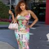 Women Spring Sleeveless Print Strapless Camisole Long Dress Summer Casual Slim Ankle-Length Backless High Waist Slit Pencil Dresses