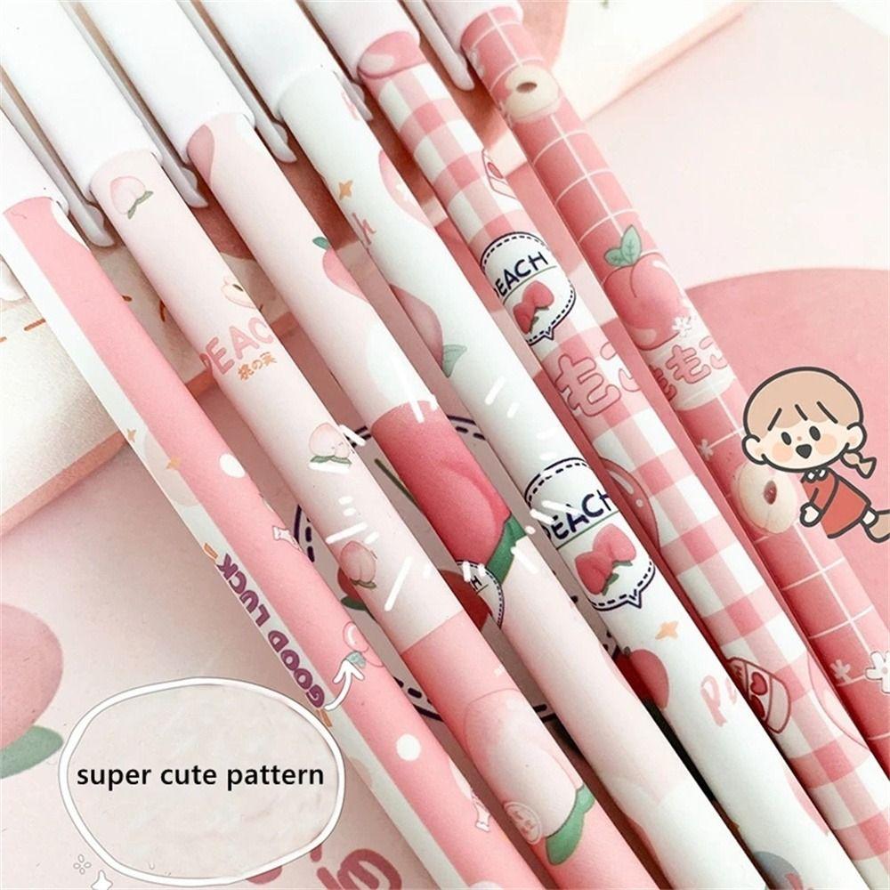 Washable Handle Press Pen Cartoons 0.5mm Erasable Pen Student Pen Neutral Erasable Pen Gel Pens