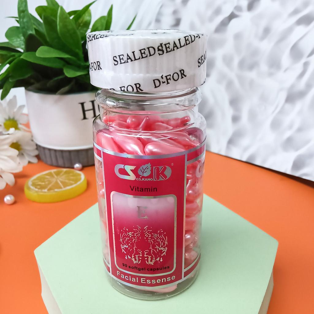 90pcs/set Vitamin E Capsule Essence Oil Collagen Essence Cream Moisturizing Diminishes/Reduces The Look or The Signs of Aging Skin Care Serum