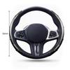 2pcs Carbon Fiber Non-Slip Steering Wheel Cover Car Accessories For Honda Fit Mugen Insight Type S R VTEC DOHC Modulo Vezel Legend RR Si