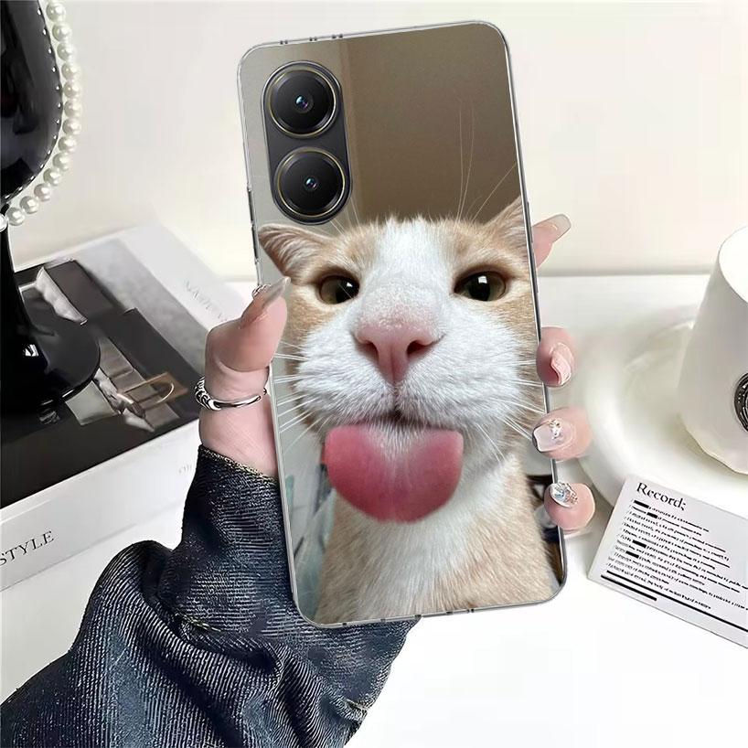 Смешные мемы про кошек для телефона Xiaomi Poco X7 X6 X5 F7 Ultra F6 F5 Pro Чехол для телефона X4 Nfc F4 Gt F3 M6 M5S M5 M4 M3 Fundas Чехол Coque