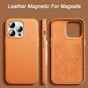 Luxury Leather Magnetic Case for IPhone 15 Pro Max 14 13 Pro Max Plus Mini for Magsafe Wireless Charging Phone Cases Back Shockproof Cover