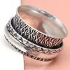 Silver Spinner Ring For Women Four Spinner Ring Fidget Silver Jewelry Ring"10"