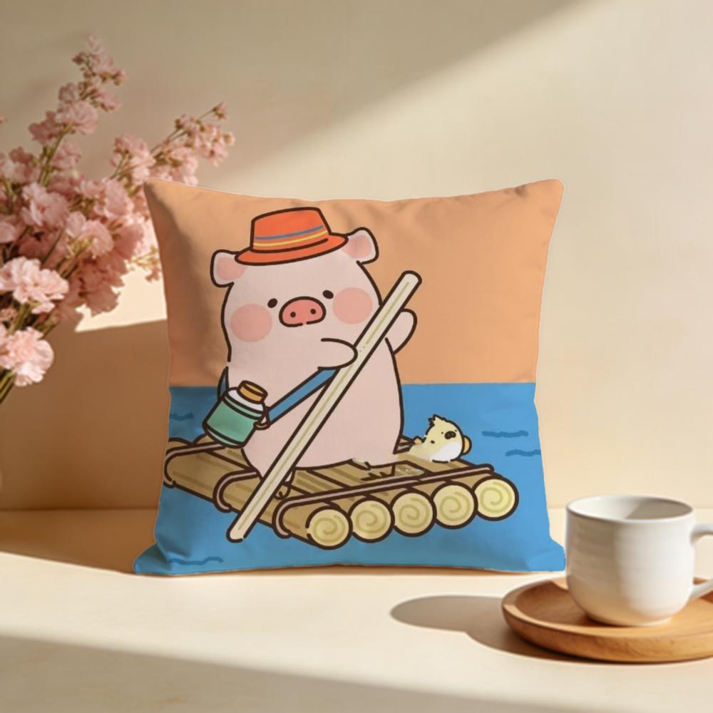 Hot LLulu Piges Cushion Cover Stylish Washable Pillow Cover Ideal for Couch Bedroom Car Decoration