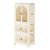Clothes Wardrobe Plastic Folding Installation Free Short Cabinet Arch Design Transparent Armoire