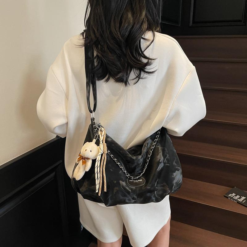 Сумка большой вместимости женская летняя новая универсальная нишевая цепочка на плечо сумка-мессенджер плиссированная сумка-пельмень