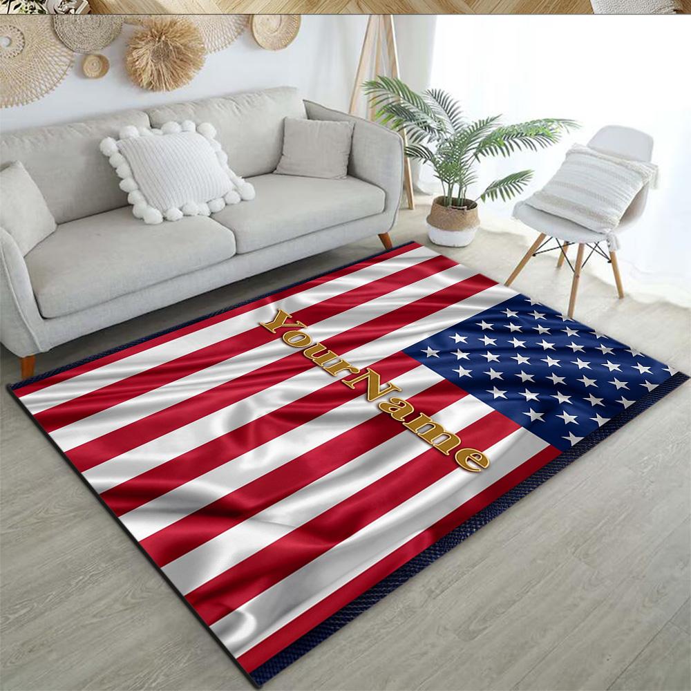 Dallas Personalized Text Floor Mat Perfect for Balcony Study room Decorate room Hallway Anti-slip Rug Office home decor Best for Christmas