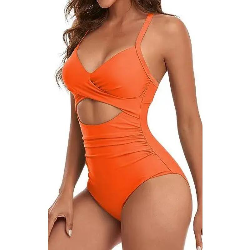 Leopard One Piece Swimsuit 2025 New Halter Push Up Swimwear Women Swimsuit Bathing Suit Beachwear Monokini Female Swimming Suits