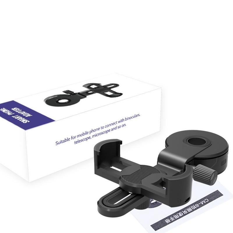 Универсальный держатель-клипса для крепления мобильного телефона на бинокль, монокуляр, зрительную трубу, телескоп, из мягкой резины