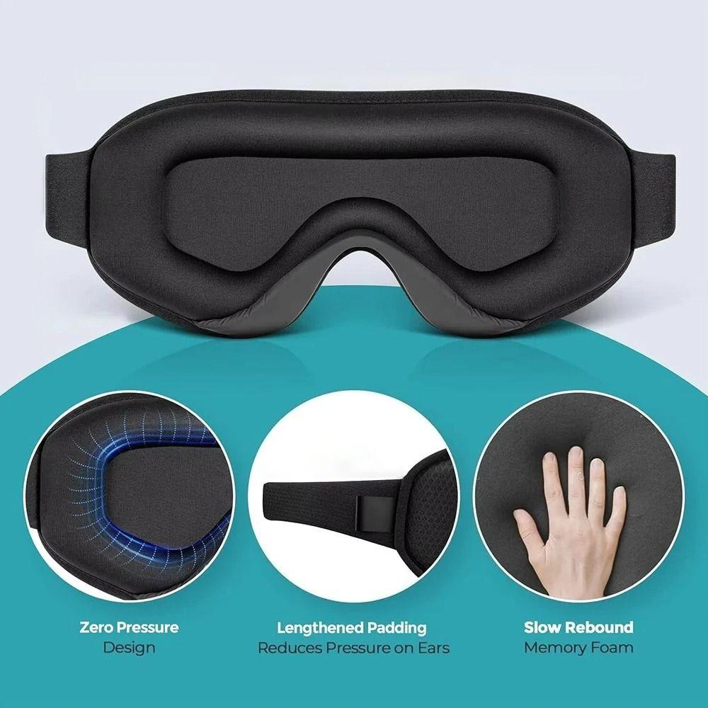 Adjustable Strap Sleeping Eye Mask Breathable Travel Eye Mask Portable 3D Eye Mask Sleep