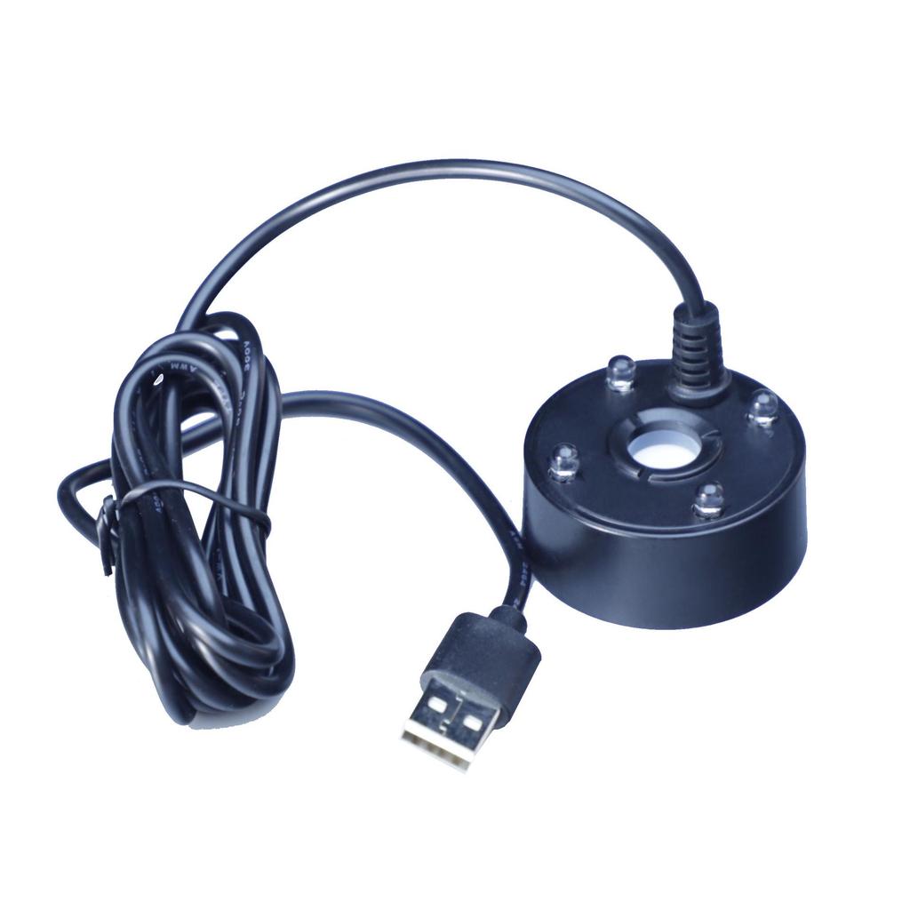 5V USB Ultrasonic Rockery Bonsai Humidifier with 4 Lights and 20mm Large Mist Atomizer.