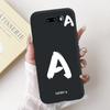 For LG V50S ThinQ / V50 ThinQ 5G Lucky Initial Letter Phone Case For LG V50 V50S ThinQ Black Silicone Soft Cases Bumpers