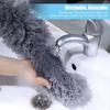 Выдвижная тряпка из перьев, гибкая тряпка из микрофибры с удлинительной штангой длиной 30–100 дюймов, длинная тряпка с силиконовым колпачком и средством для чистки штор.