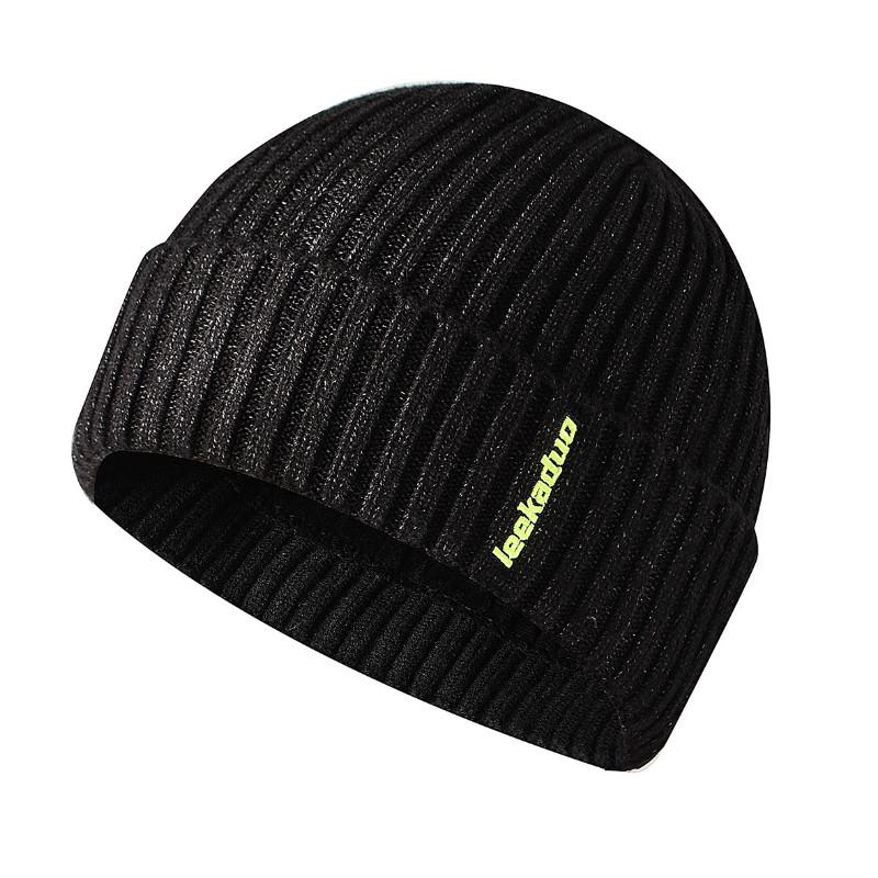 Зимняя вязаная шапка с подкладом. Унисекс