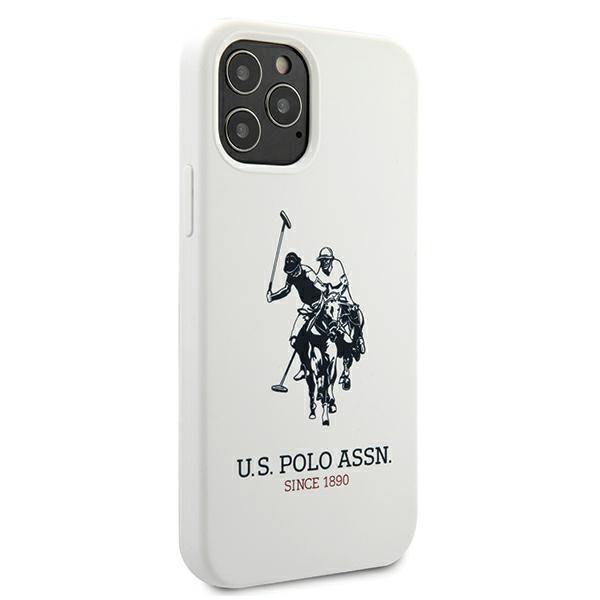 Etui do iPhone 12 US Polo Silicone Collection Białe