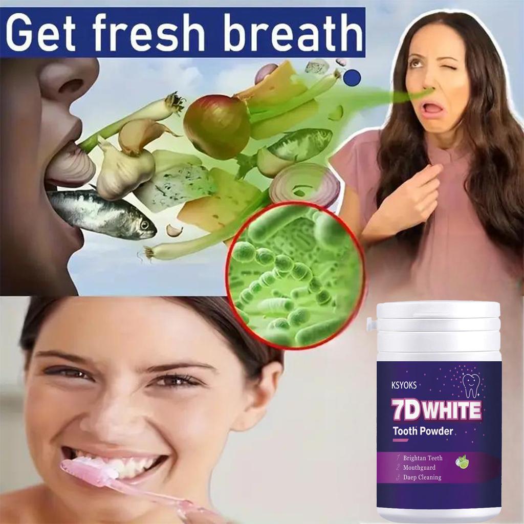 Зубной порошок, отбеливание зубов, защита полости рта, глубокая чистка, свежее дыхание