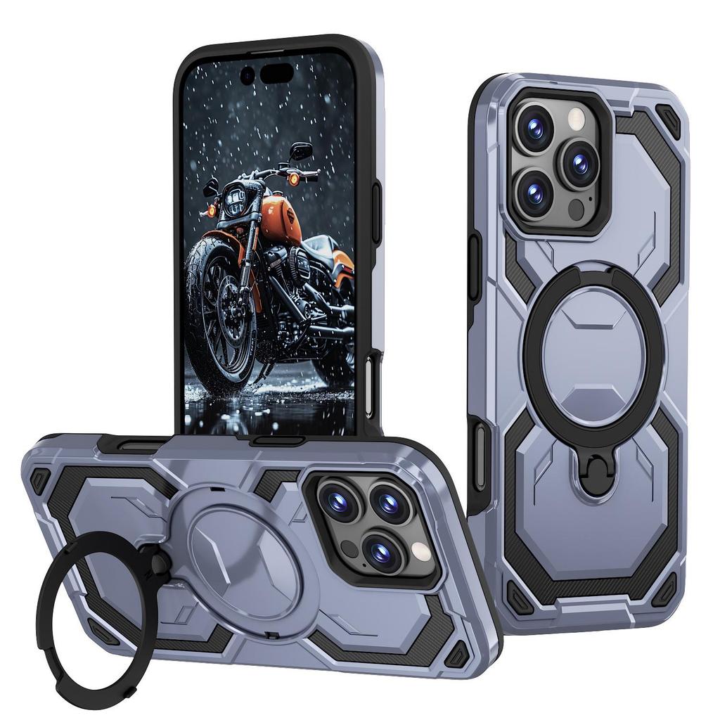 Противоударный магнитный чехол Warrior для iPhone 17 Pro Max: Защитная крышка-броня с теплоотводом