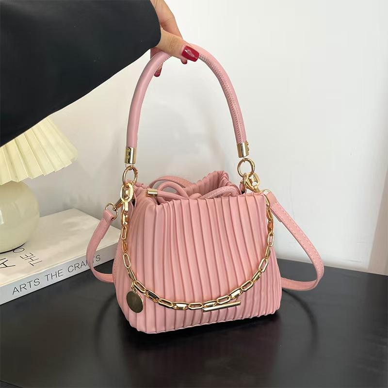 Женская сумка-ведро High Sense Niche Bucket, смятая, в иностранном стиле, сумка-мессенджер, женская сумка для переноски вручную