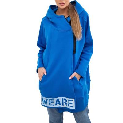 Женская модная куртка на молнии с длинными рукавами свободного кроя