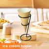 Iron Art Ice Cream Holder Wear-resistant Snow Cones Stand Rack Cupcake Cones Stand Rack  Wedding