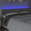 VidaXL LED Headboard Bedroom Furniture Double Bed Accessory Head of Bed Frame Interior Light Grey 3121526