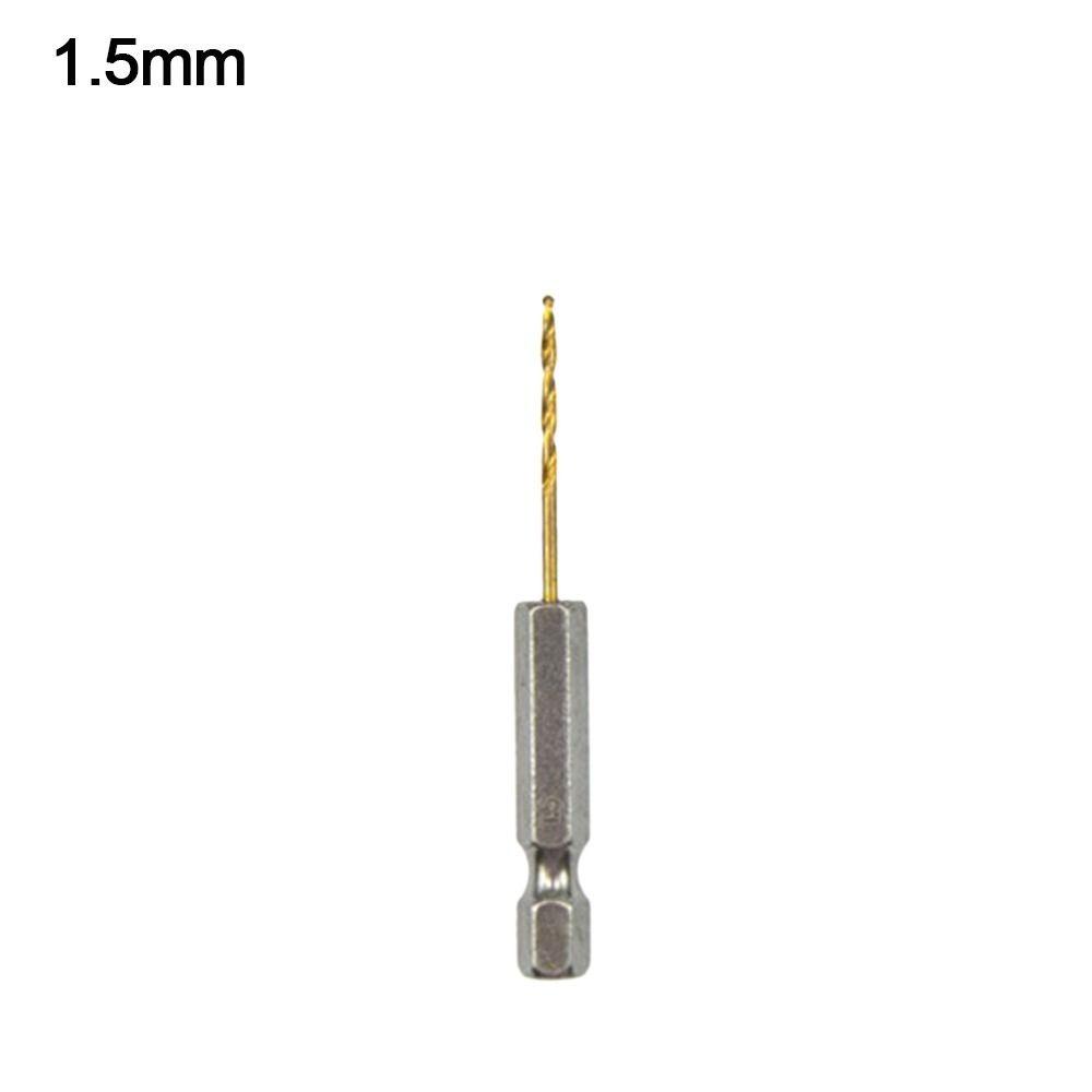 1.5-6.5mm Twist Drill Titanium Plated Wood Drilling New Power Accessory
