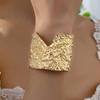 Vintage Irregular Gold Cuff Bracelets for Women Chunky Wide Bracelets Statement Twisted Hammered Wrist Cuffs for Women Gifts
