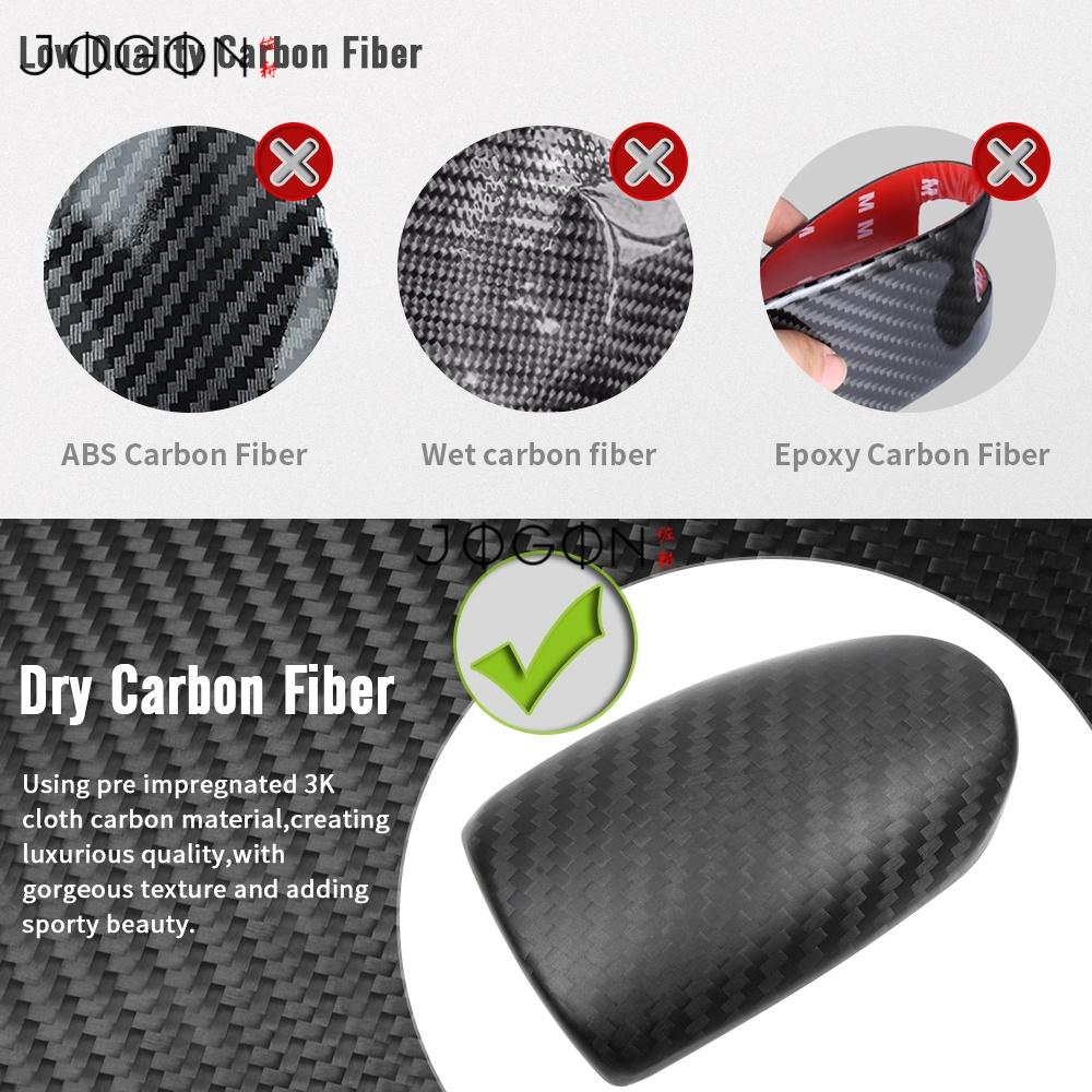Dry Carbon Fiber Center Console Gear Shift Knob Head Cover for Hyundai Genesis G70 2017 2018 2019 2020 2021 2022 2023 2024 2025