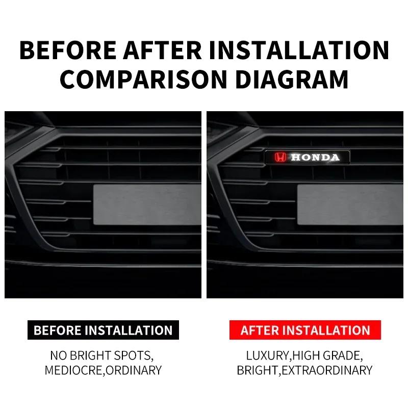 Car LED small light decorative light grille refitted haze warning light For Honda Accord Odyssey Civic CRV Inspire Envix City ahx256