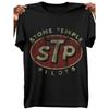 Европейские размеры STP Stone Temple Pilot Винтажная футболка с принтом, Свободный крой, Повседневная футболка с коротким рукавом