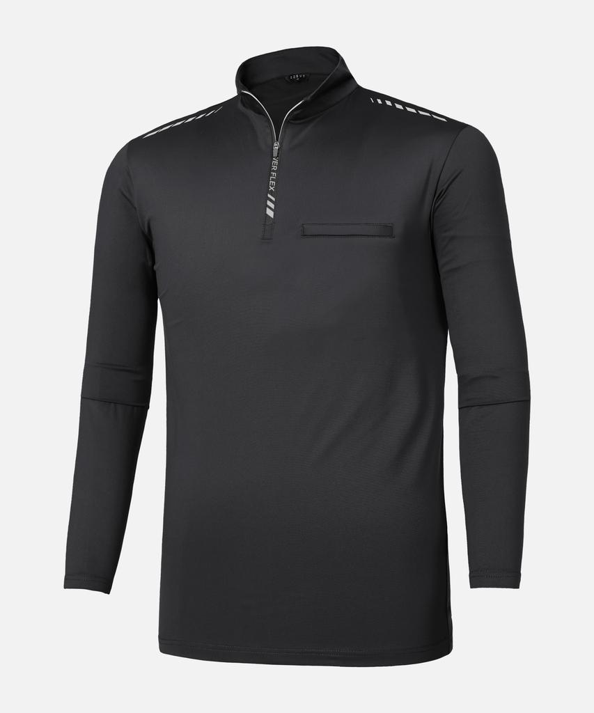 EXTRASPORTY Men'S Workline Outdoor Hiking Long Sleeve Zip-Up T-Shirt 5 Colors (Type B)