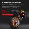 BOYUEDA Q7Pro Escooter 3200W Dual Motor 52V19AH Battery Dual Drive 10-дюймовый взрослый электросамокат с бесшумными шинами, складной электросамокат