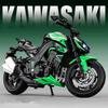 1/12 Kawasakis Ninja Z1000 Сплав Модель Спортивного Мотоцикла Литые Металлические Игрушки Модель Мотоцикла для Уличных Гонок Звук Свет Детский Подарок