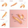 Toy Sea Animal Bag Pendant Backpack Ornament Simulation Imitation Food Keychain Shrimp Keychain PVC