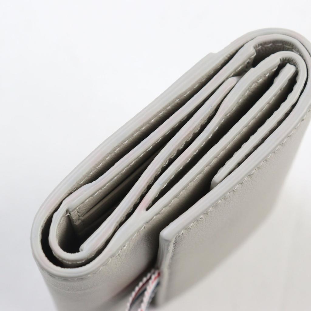THOM BROWNE Tri-fold Wallet Grosgrain Loop Tab Wallet with Coin Case UAW007A Used